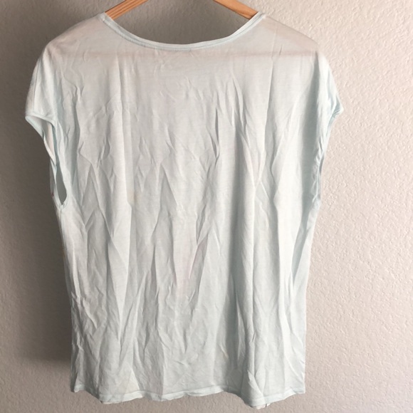 Ted Baker Light Green Floral Cap Sleeve Top Size 3 (US 8) - Picture 4 of 7